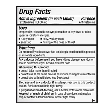 Allegra-D Allergy & Congestion 12 Hour Tablets